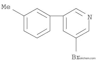 Molecular Structure of 1070882-67-5 (3-Bromo-5-(3-methylphenyl)pyridine)